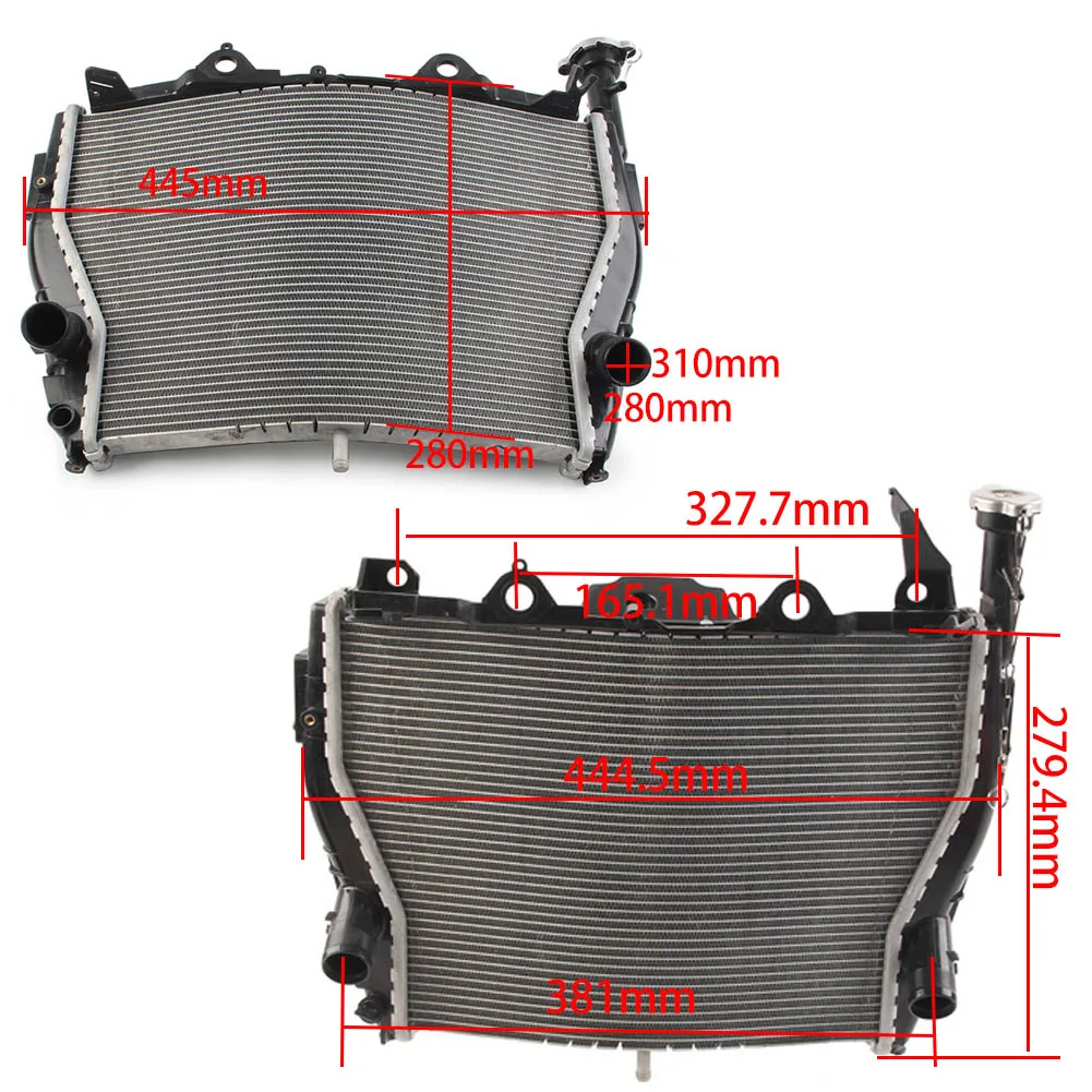 Black CNC Motorcycle Radiator Cooler With Protective Side Cover For BMW S1000RR 2009 2010 2011 2012 2013 2014 2015 2016 2017