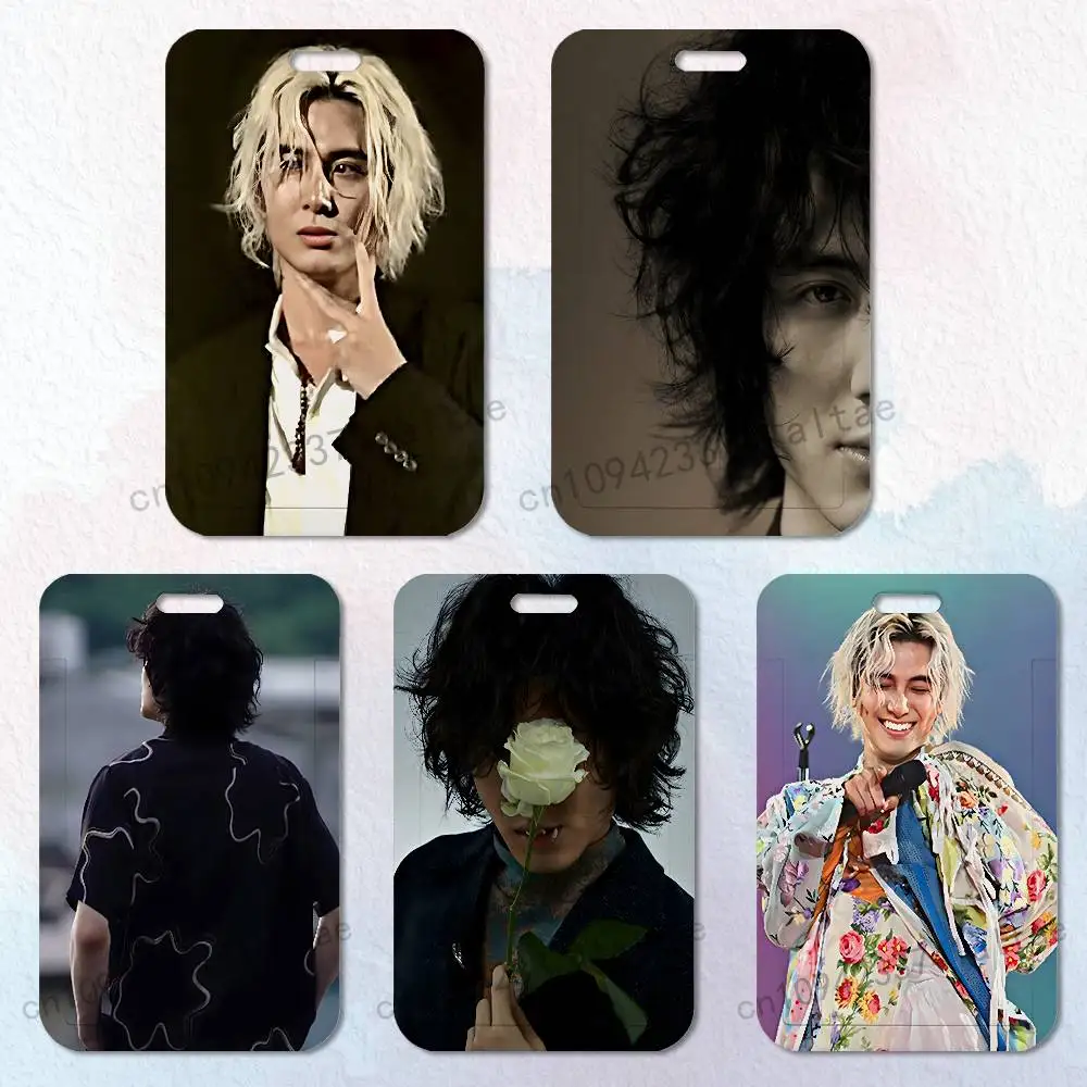 

F-Fujii Kaze Prema Badge Holder Pass Bus Work Card Cover Chest Pocket Students Gift ID Card Holder