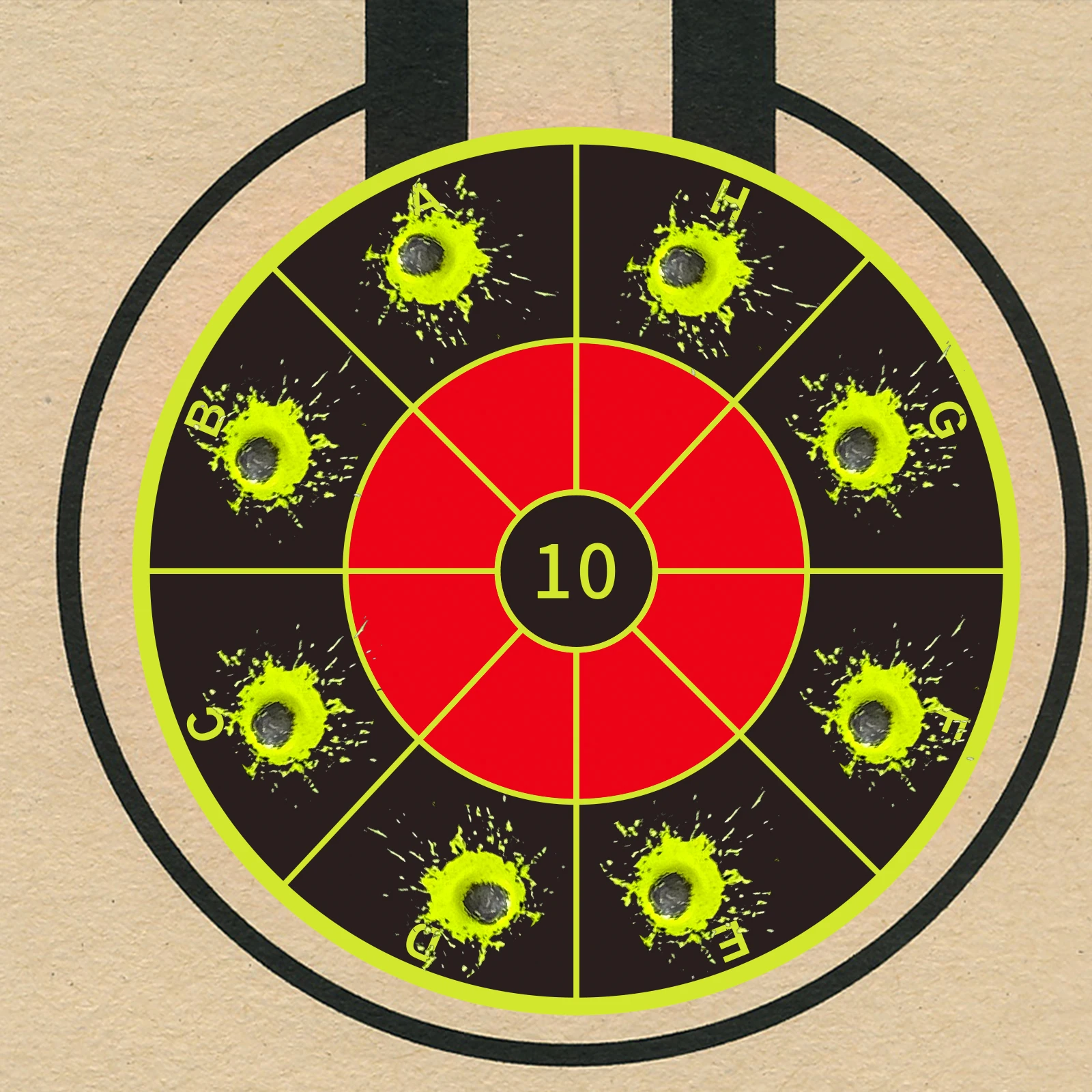 200 pezzi pennarelli per lettere rotondi da 3 pollici adesivi per schizzi per esercitazioni di tiro forniture per allenamento bersagli adesivi etichette a colori fluorescenti (può essere utilizzate per la pratica della vera pistola e la pratica della pistola ad aria compressa) bersagli da tiro