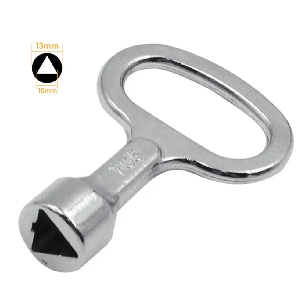 Universal Elevator Door Lock Valve key wrench Utility Key Plumber Triangle Key For Electric Cabinets Metro Trains