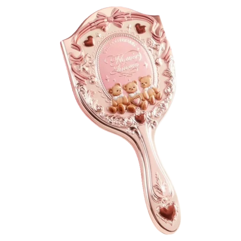 Flower Knows 9th Anniversary  3pcs Makeup Tool Kit Desktop Mirror Air Cushion Comb Brush Bucket