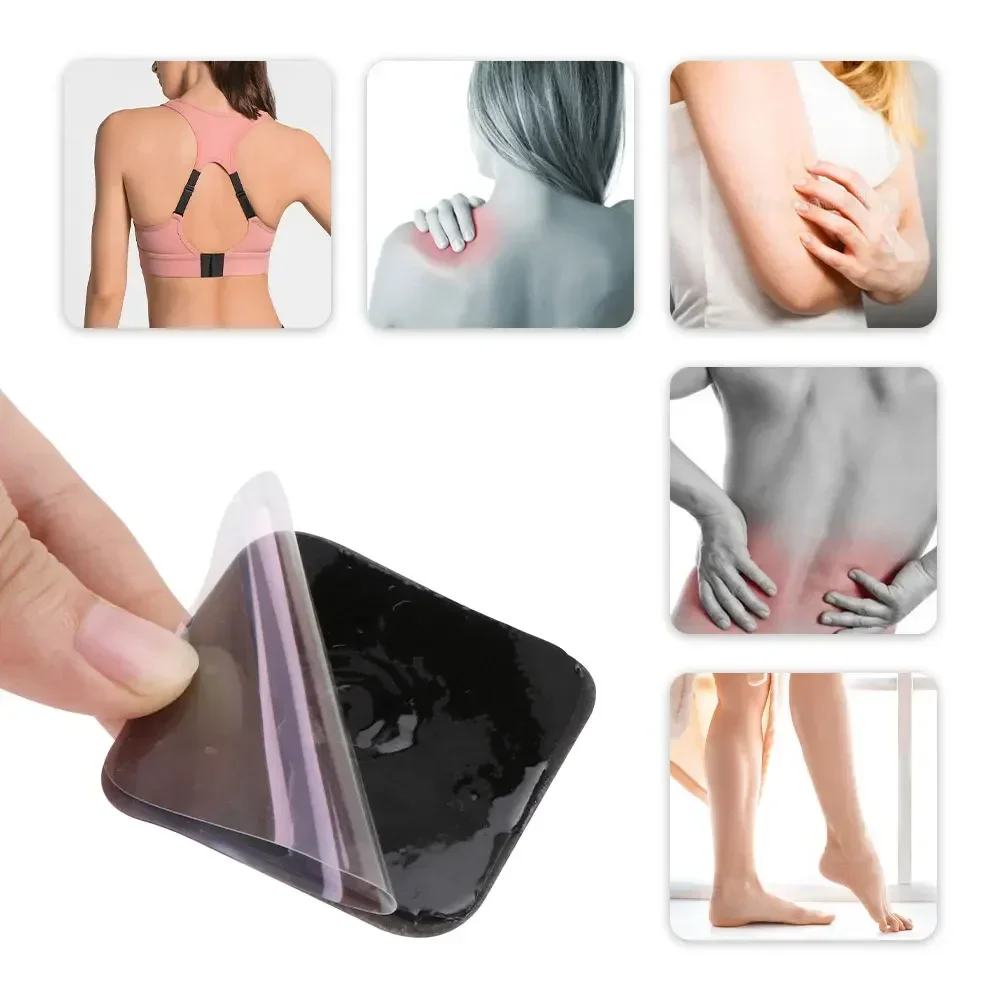 EMS Self Adhesive Pulse Gel Electrode Pads Patch For Tens Acupuncture Therapy Body Massager Electrical Muscle Stimulator Sticker