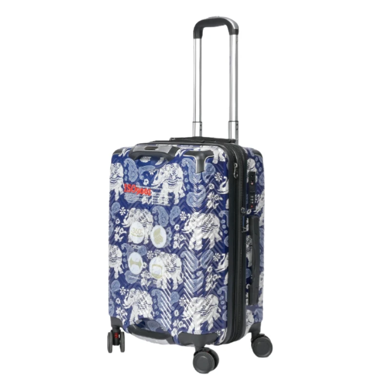 

Double Handle Trolley Suitcase for Travel, Double Layer Explosion-Proof Zipper Luggage with Alloy Corners & TSA Lock