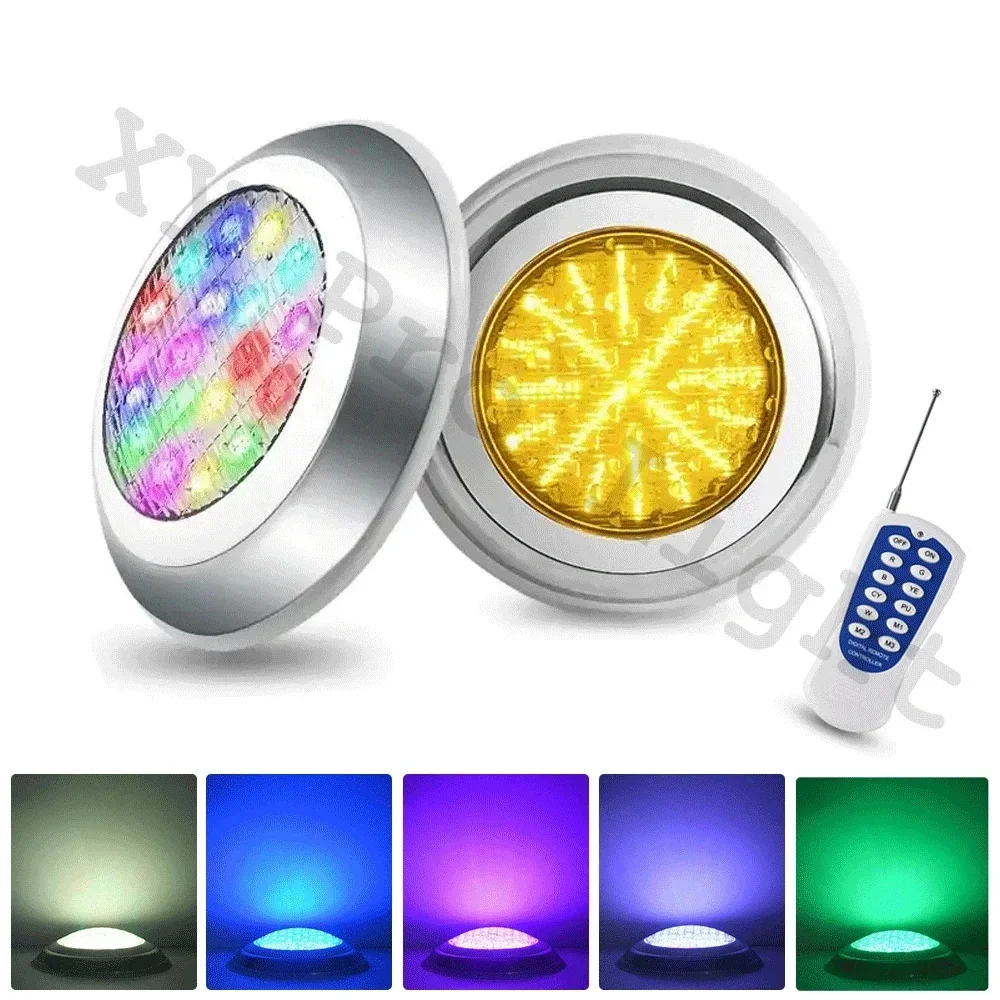 

18W 12W RGB LED Swimming Pool Light IP68 Waterproof AC12V 24W Indoor/Outdoor RGB UnderWater Light Pond LED Piscina Luz Spotlight