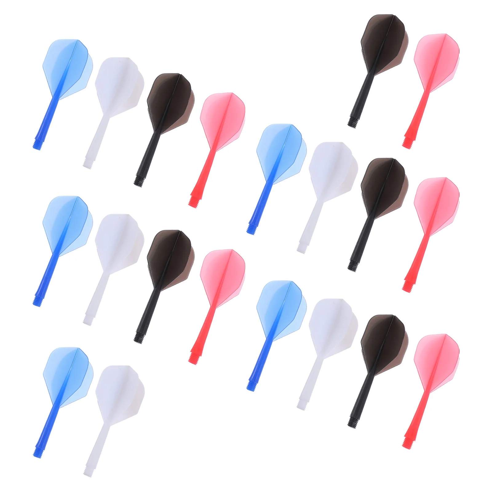 

20 Pcs Dart Accessories Wing Shape Shaft Thread Tail Flights Game Tails Toy Plastic Indoor Dartboard Child