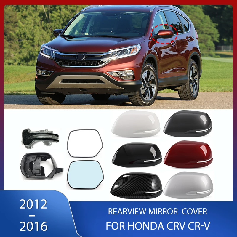 Side Mirror Cover Frame Rearview Mirror Glass Lens Heated Signal Lamp For Honda CRV CR-V 2012 2013 2014 2015 2016
