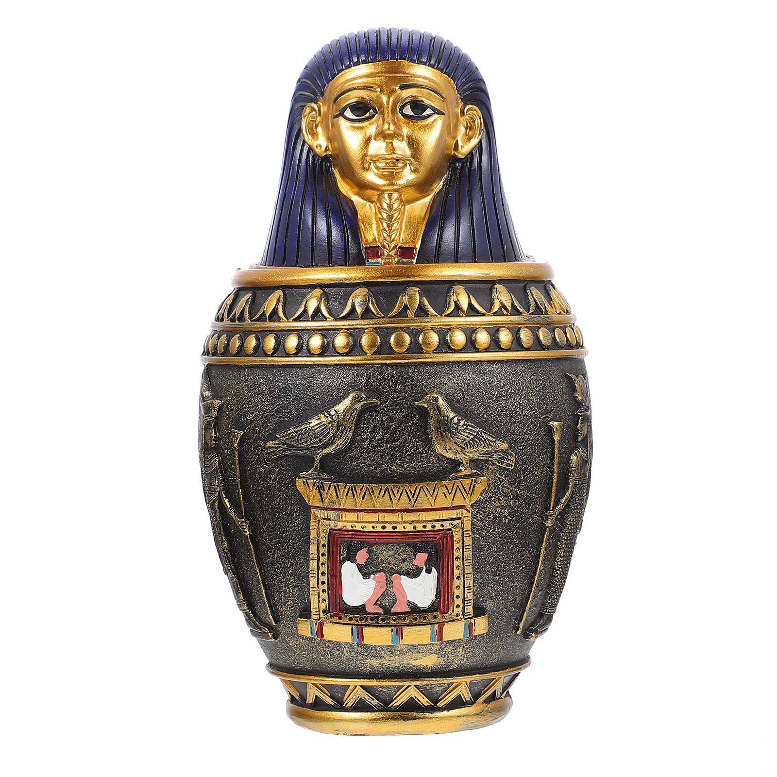 

Egyptian Theme Resin Porch Ornament Decorative Sculpture Home Decor Delicate Resin Craft Ancient Egyptian Style Adornment
