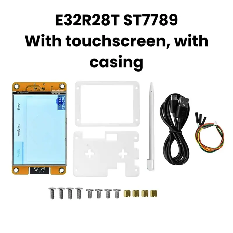 A99E-ESP32 Wifi BT Development Board ST7789 Driver 2.8 Inch Touch Screen E32R28T Intelligent Display With Case