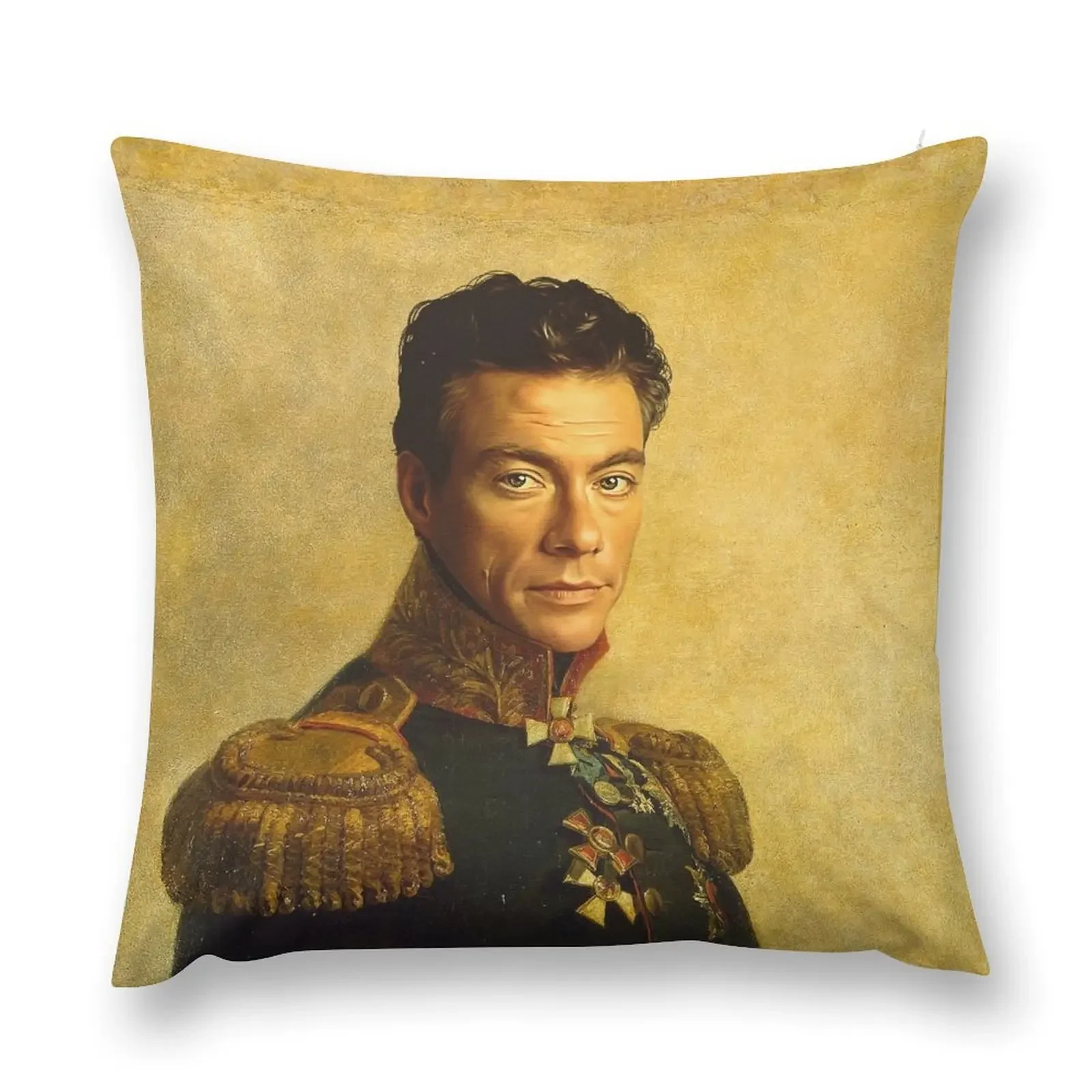 Jean-Claude Van Damme - replaceface Throw Pillow Sofas Covers Plaid Sofa pillow