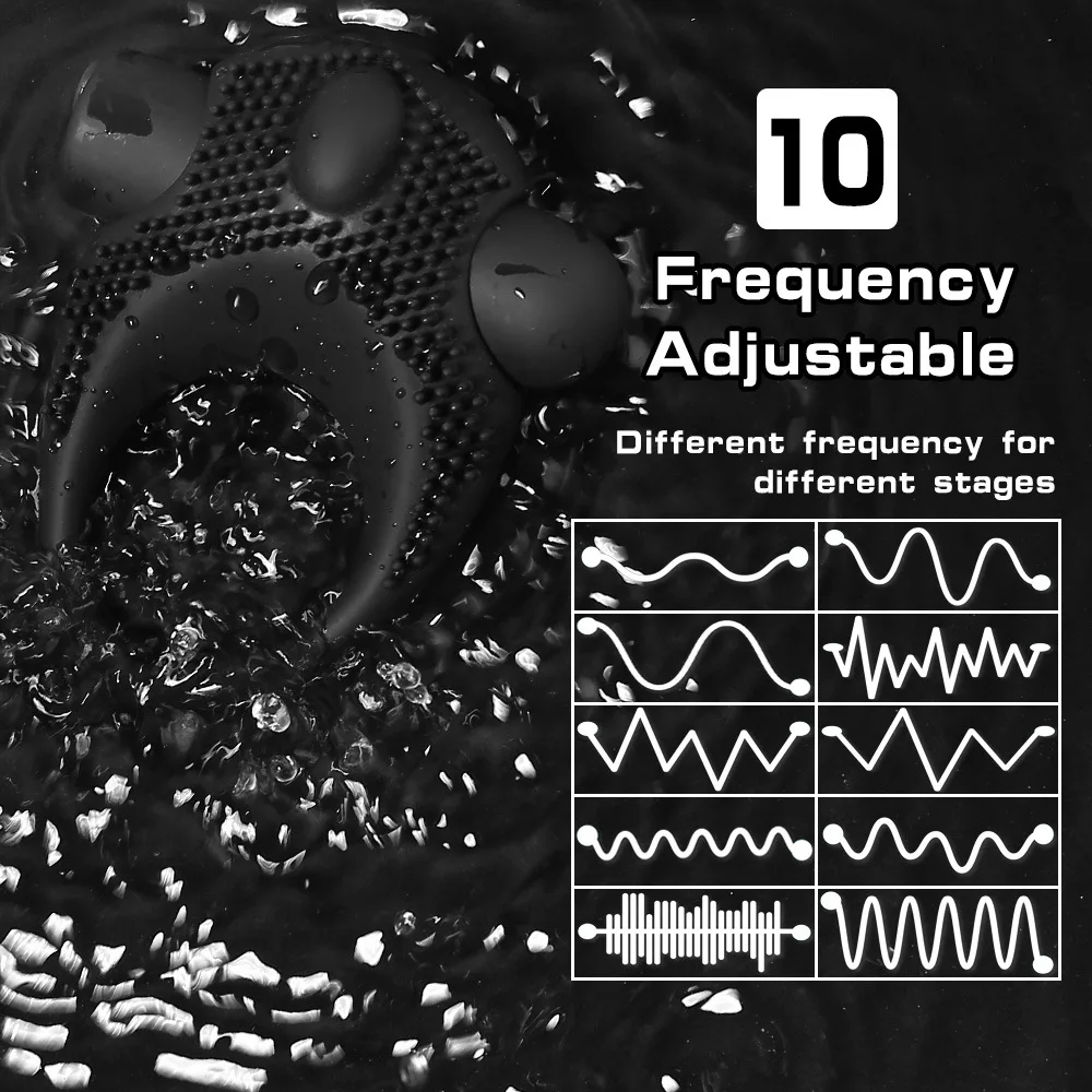 지연 사정 페니스 링, USB 충전 진동기, 실리콘 섹스 콕 링, 남성용 진동, 쾌락 향상, 10 단 속도