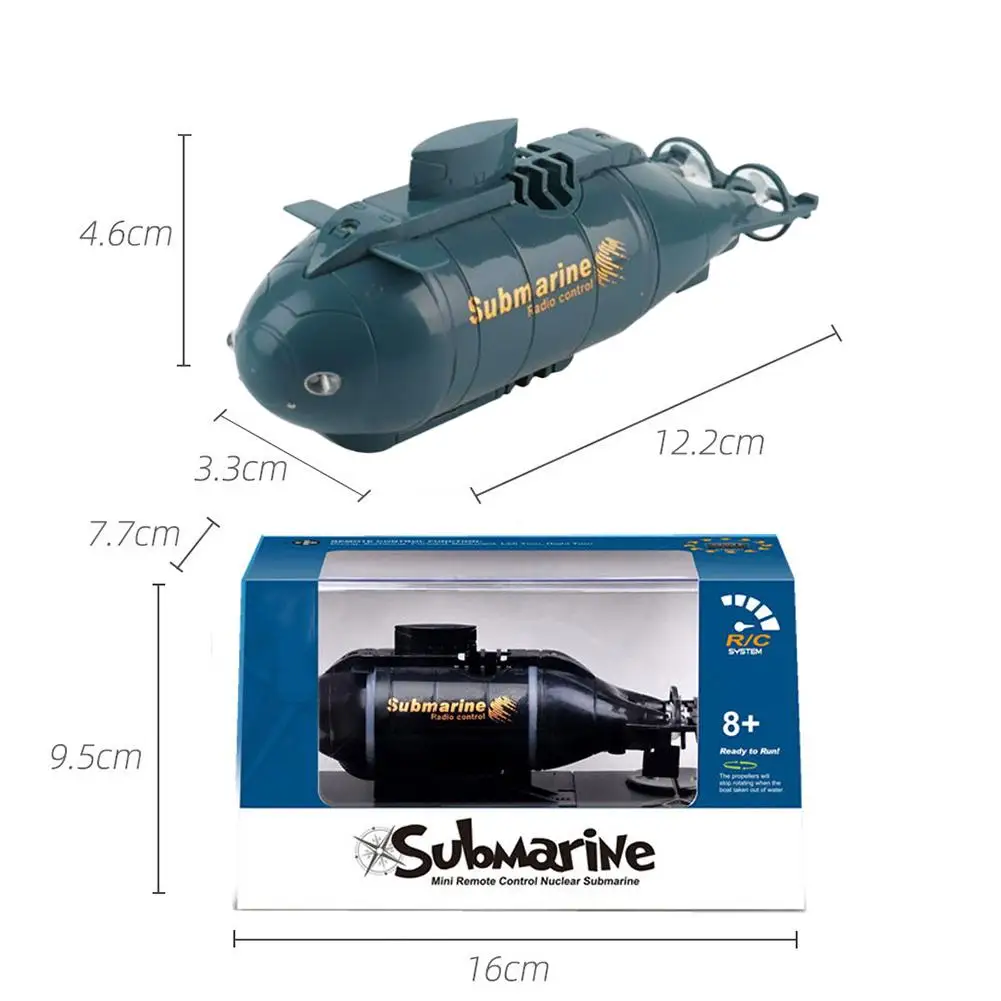 لعبة غواصة لاسلكية للتحكم عن بعد، حركة 6 اتجاهات، بطارية قابلة لإعادة الشحن مقاومة للماء لحمام السباحة في الهواء الطلق للأطفال التعليمية