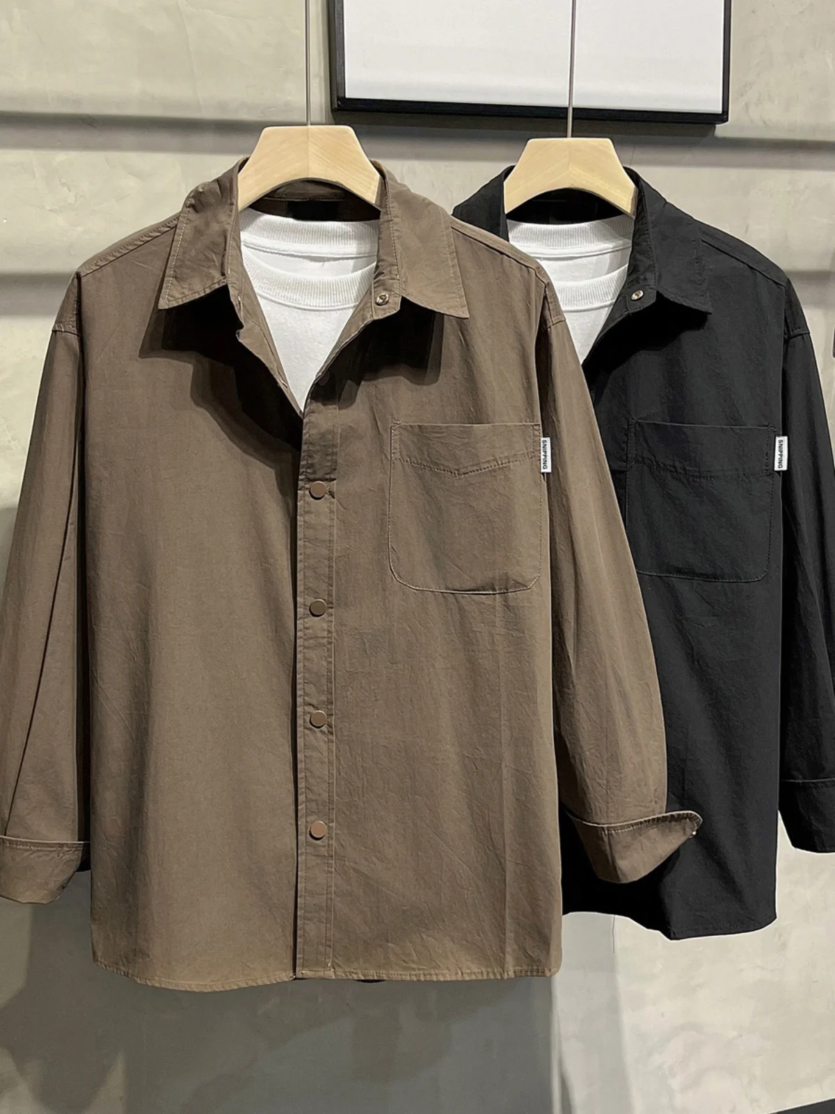 

Мужская летняя повседневная легкая свободная верхняя одежда с защитой от солнца в американском стиле