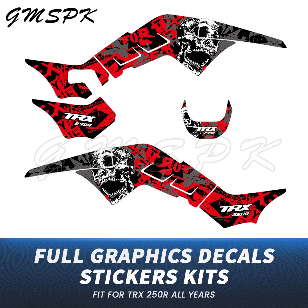 

Fit for Honda TRX250R TRX 250R ATV Motorcycle Fairing Thickened Graphics Background Decals Stickers Kit