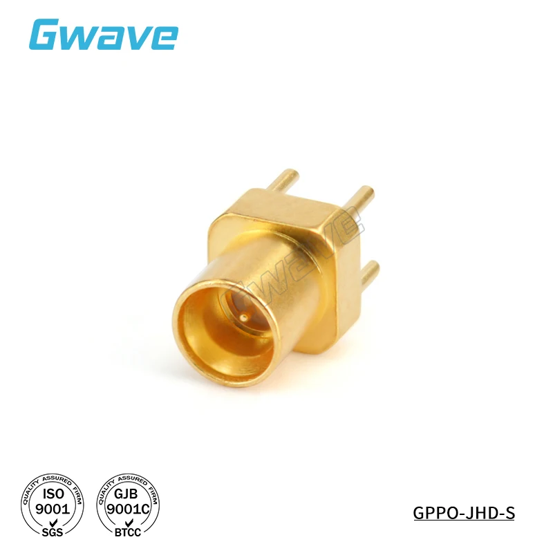 GPPO (Mini SMP) Male PCB Through Board Welding Connector 40GHz Optical Hole GPPO-JHD-S