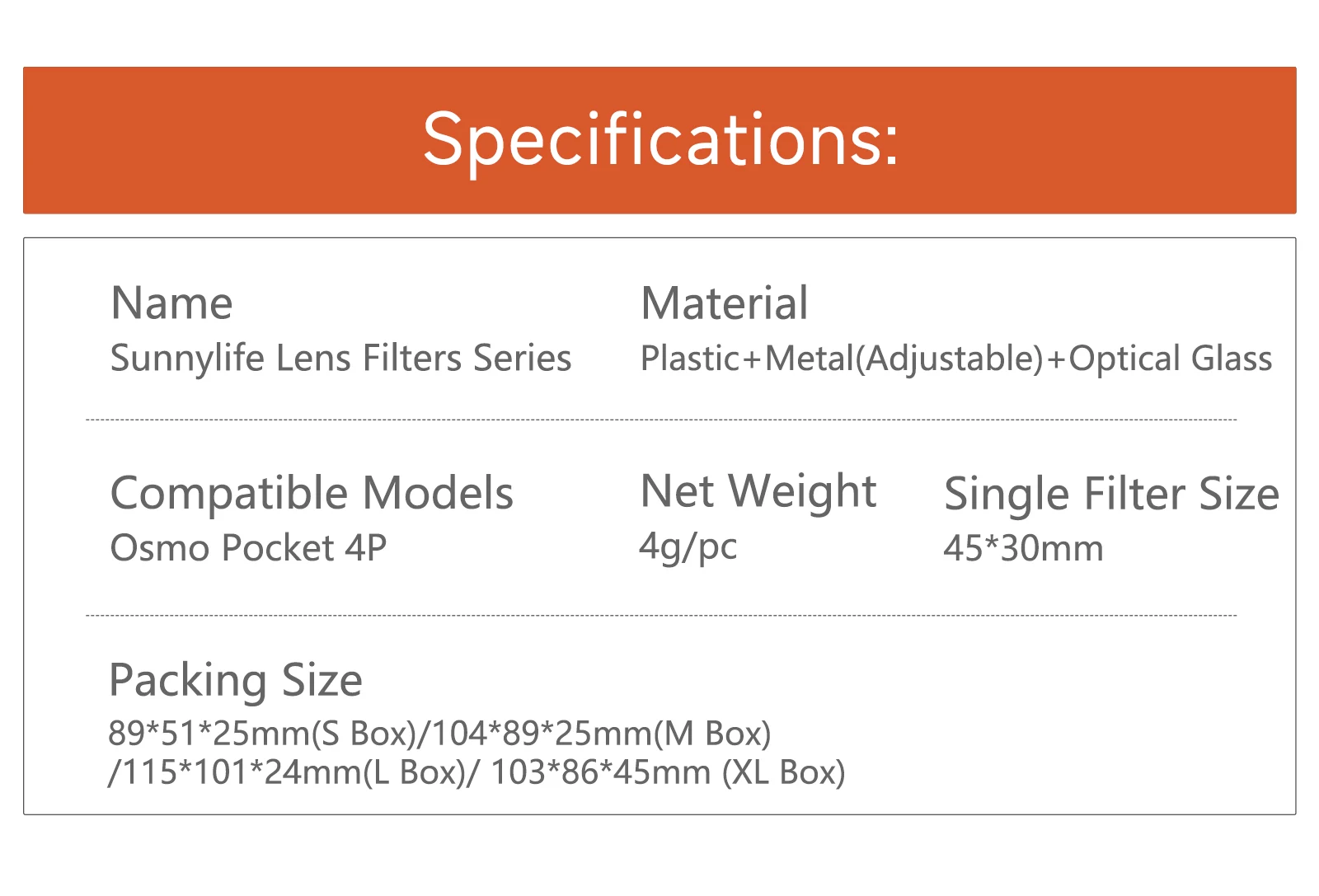 Kamera-Objektivfilter-Set für DJI Osmo Pocket 4 PRO ND 8 16 32 64 NDPL CPL MCUV Filterset Kratzfestes Optisches Glas Zubehör – Detail 3
