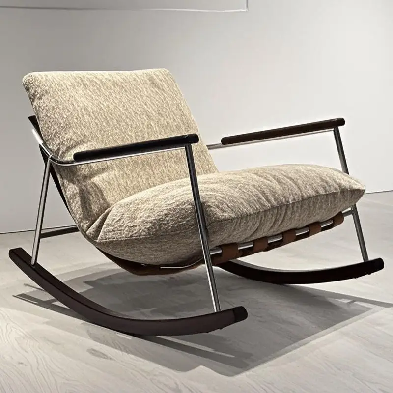

Rocking chair Adult recliner Balcony Household single leisure Living room light luxury free Lazy sofa