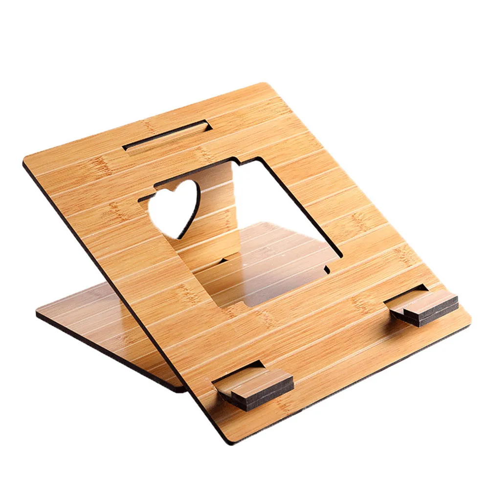 Lightweight Wooden Laptop Stand Premium Solid Wood Design Portable Ergonomic Laptop Bracket for Office Home Study Dorm Use
