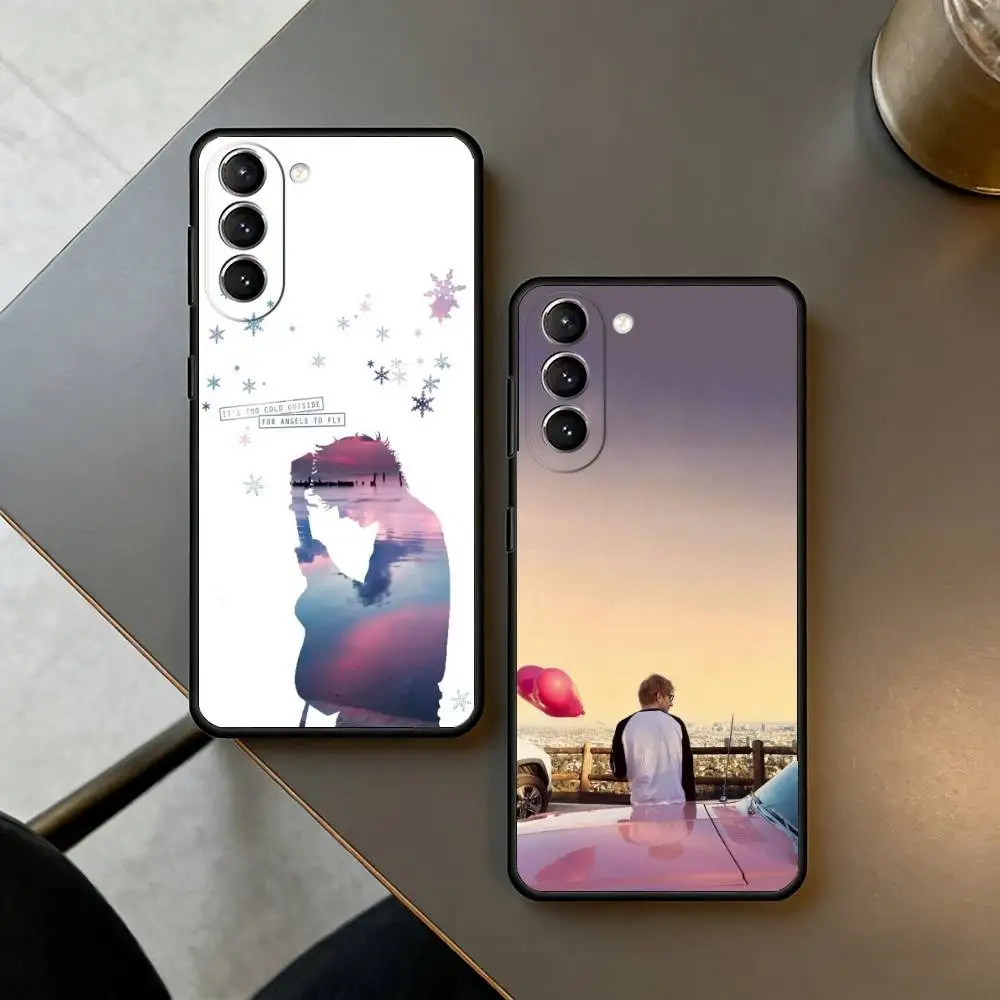 Singer E-Ed S-Sheeran Phone Case For Samsung S25,24,23,22,30,21,10,9,Ultra,Plus,Lite,FE,4,5 G Soft Black Case