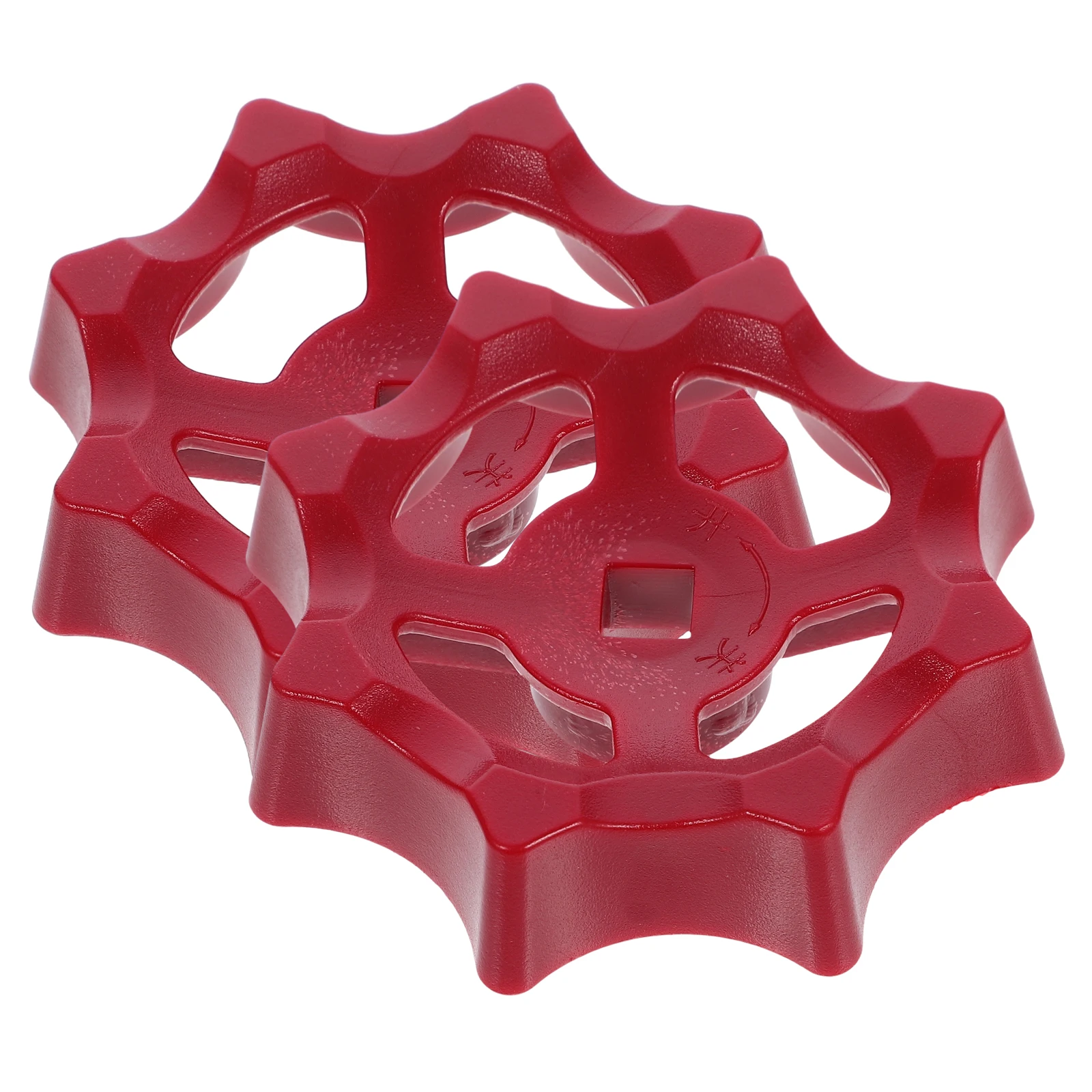 

2 Pcs Valve Handwheel Handles 7mmx7mm Square Hole Plastic Gate Stop Faucet Hose Pipe Parts Outdoor Water Spigot