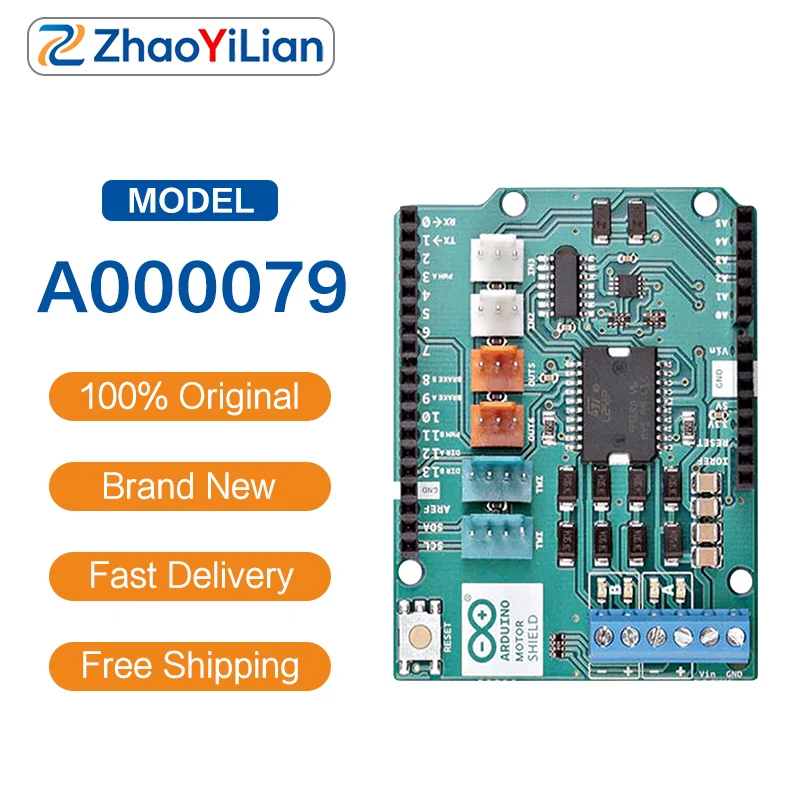 For A000079 L298P Motor Driver Shield For Solenoid And DC Motor Prototype Development Kit