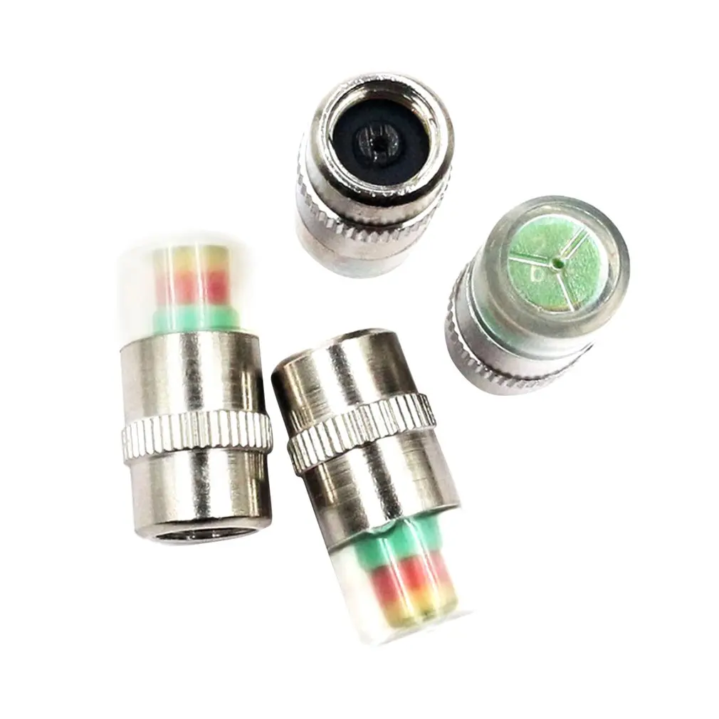 Car Tire Pressure Indicator Tire Pressure Gauge Indicator Alert Monitoring Valve Cap Sensor External Valve Detection