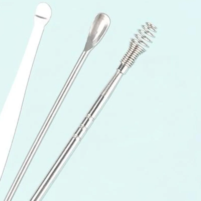 

Набор из 10 шт. инструментов для чистки ушей из нержавеющей стали: удаление ушной серы, легкое хранение