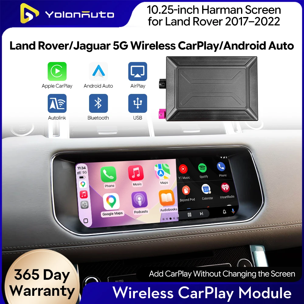 Wireless CarPlay Android Auto Interface Retrofit Kit for 10.25