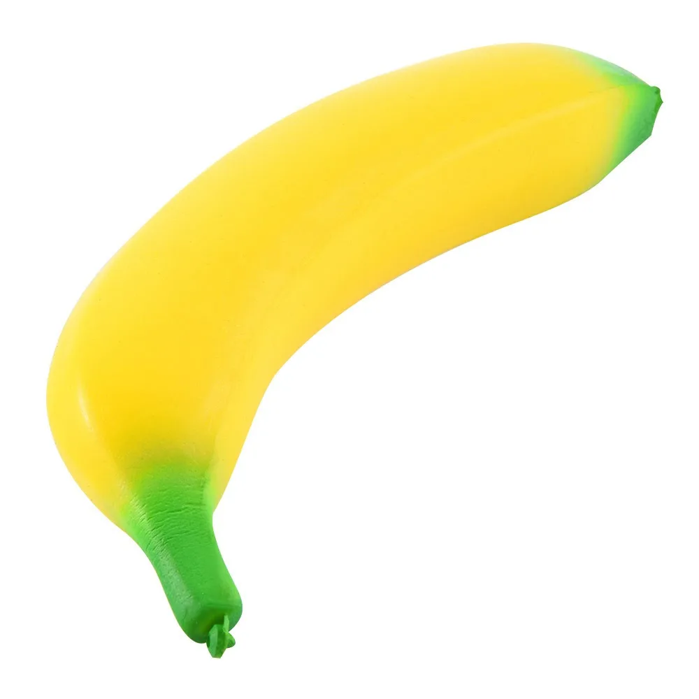 Soft banana stress relief , slow-rising jumbo squeeze fruit, fun stress relief, reduces pressure 18*25CM