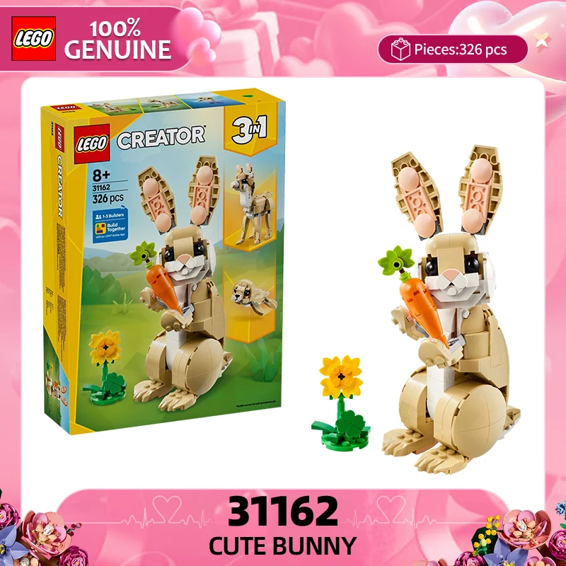

Конструктор LEGO Creative Versatile Series 31162 «Милый кролик» — детская развивающая игрушка-головоломка, подарок на День святого Валентина