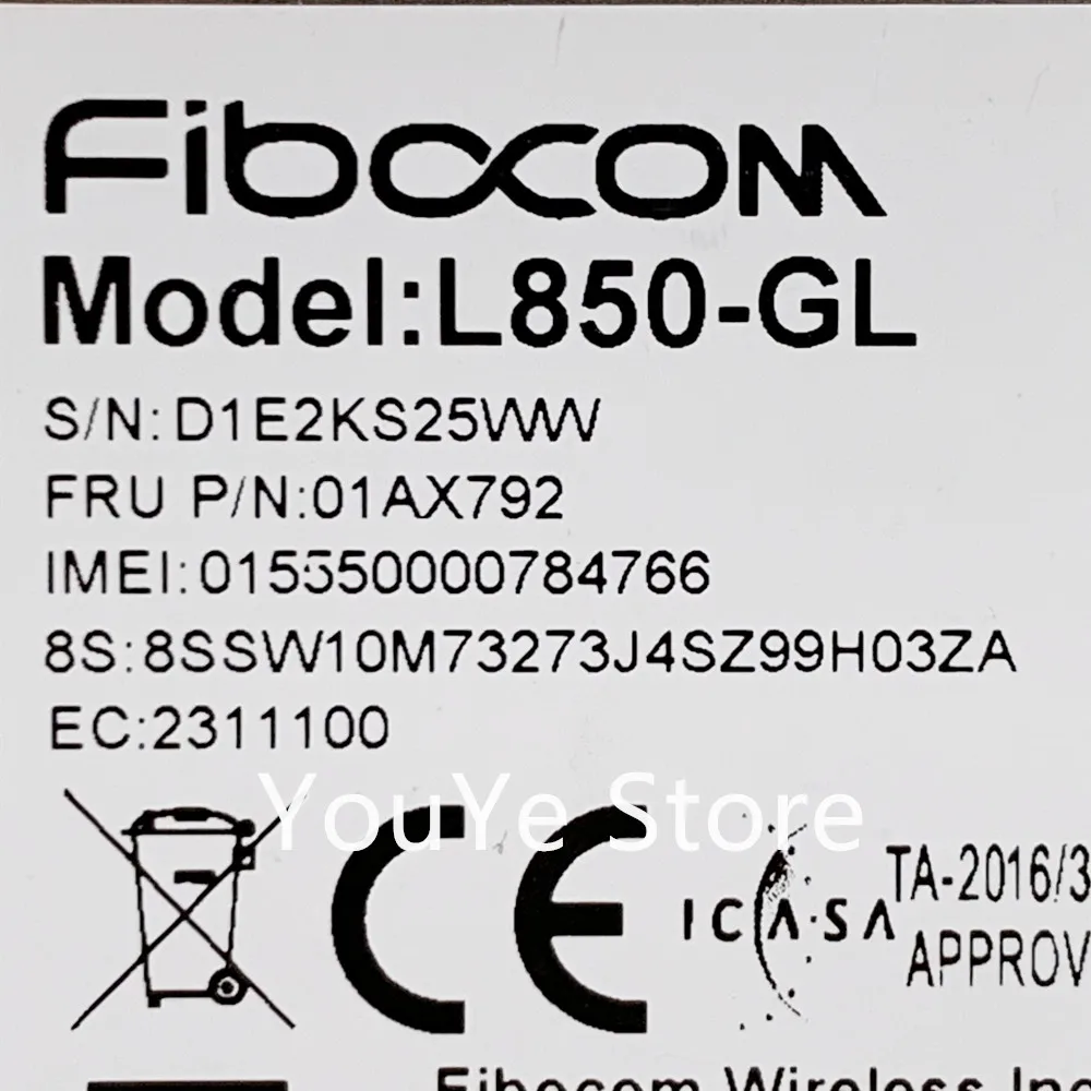 For Lenovo Thinkpad T495s P53 P43s T14 P14s T15 X13 P15s T15p L14 L15 4G LTE Wireless Fibocom L850-GL M.2 Card 01AX792