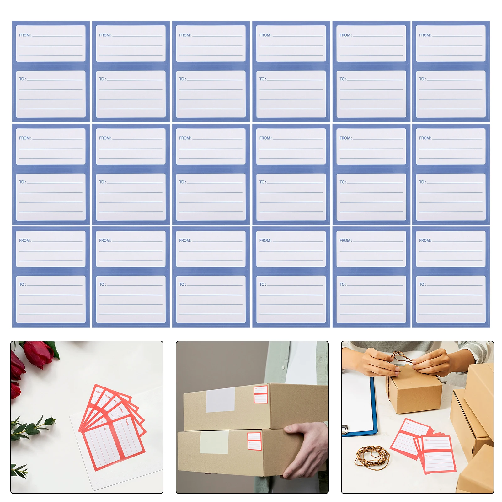 

150pcs Mailing Labels Shipping Label Stickers for Envelopes Postal Paper Adhesive Write Clear Separation Strong Adhesion