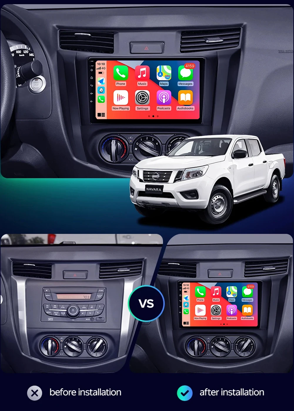 WIFI For Nissan Navara D23 IV 4 2014 - 2021 Car Radio Multimedia Video Player Navigation stereo GPS Android 16 No 2din 2 din dvd
