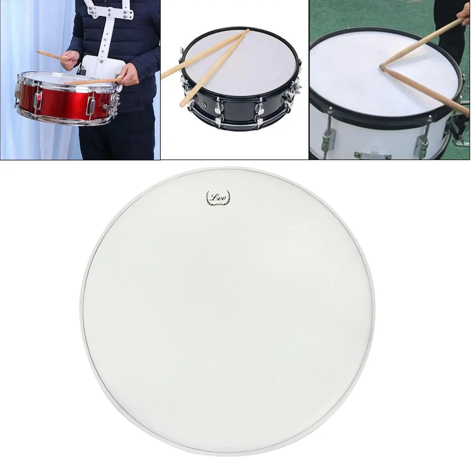 Snare Drum Head, Stylish and Cool Single Layer Sandblasted Frosted Drum Head