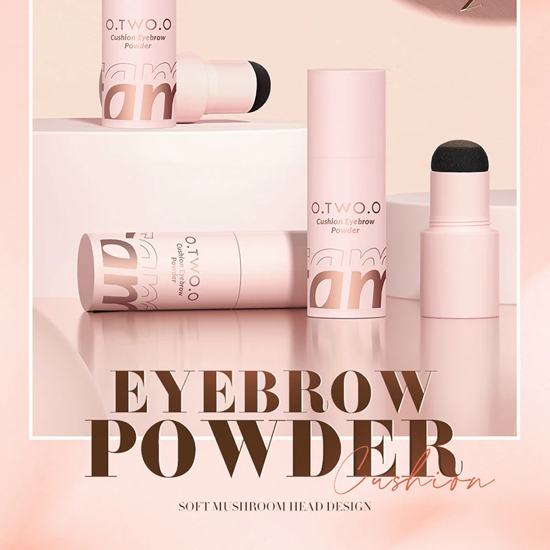 Eyebrow Powder - Air Cushion Eyebrow Powder Set, waterproof, natural, no smudge, superb, black and brown
