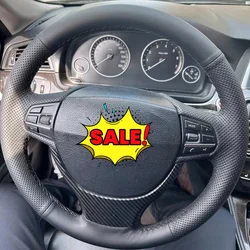 DIY Car Accessories Microfiber Leather Braid 520i 528i 2013 2014 730Li 740Li 750Li Car Steering Wheel Cover For BMW F10
