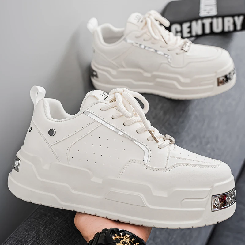 

Мужские кроссовки, увеличивающие рост на толстой подошве, новинка весны и лета 2025 года, трендовая обувь для хлеба, повседневная спортивная обувь