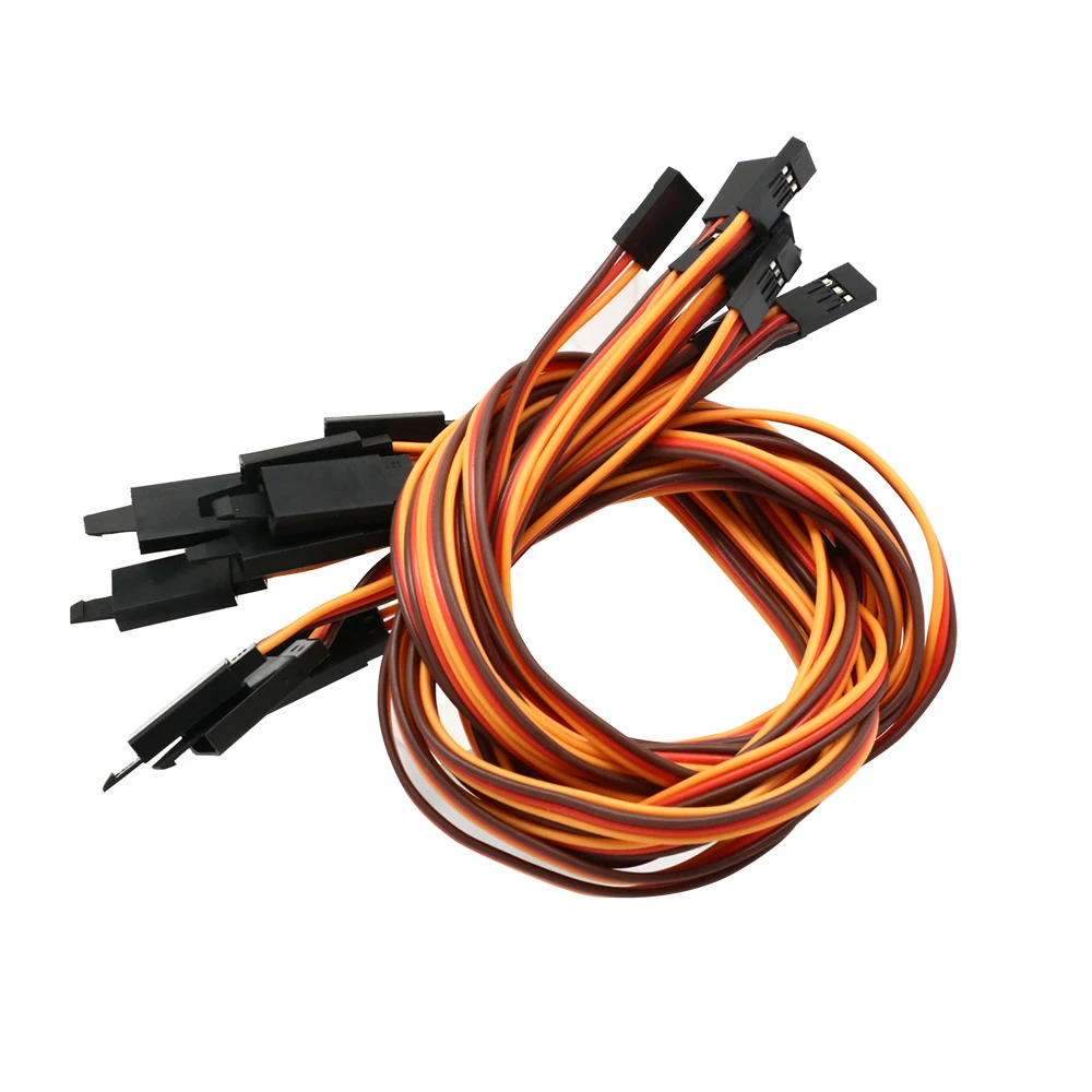 10 Stück 100 / 150 / 200 / 300 / 500 / 1000mm Anti-Verlust 60-adriger Servo-Verlängerungskabel für RC Futaba JR Stecker auf Buchse – Detail 4