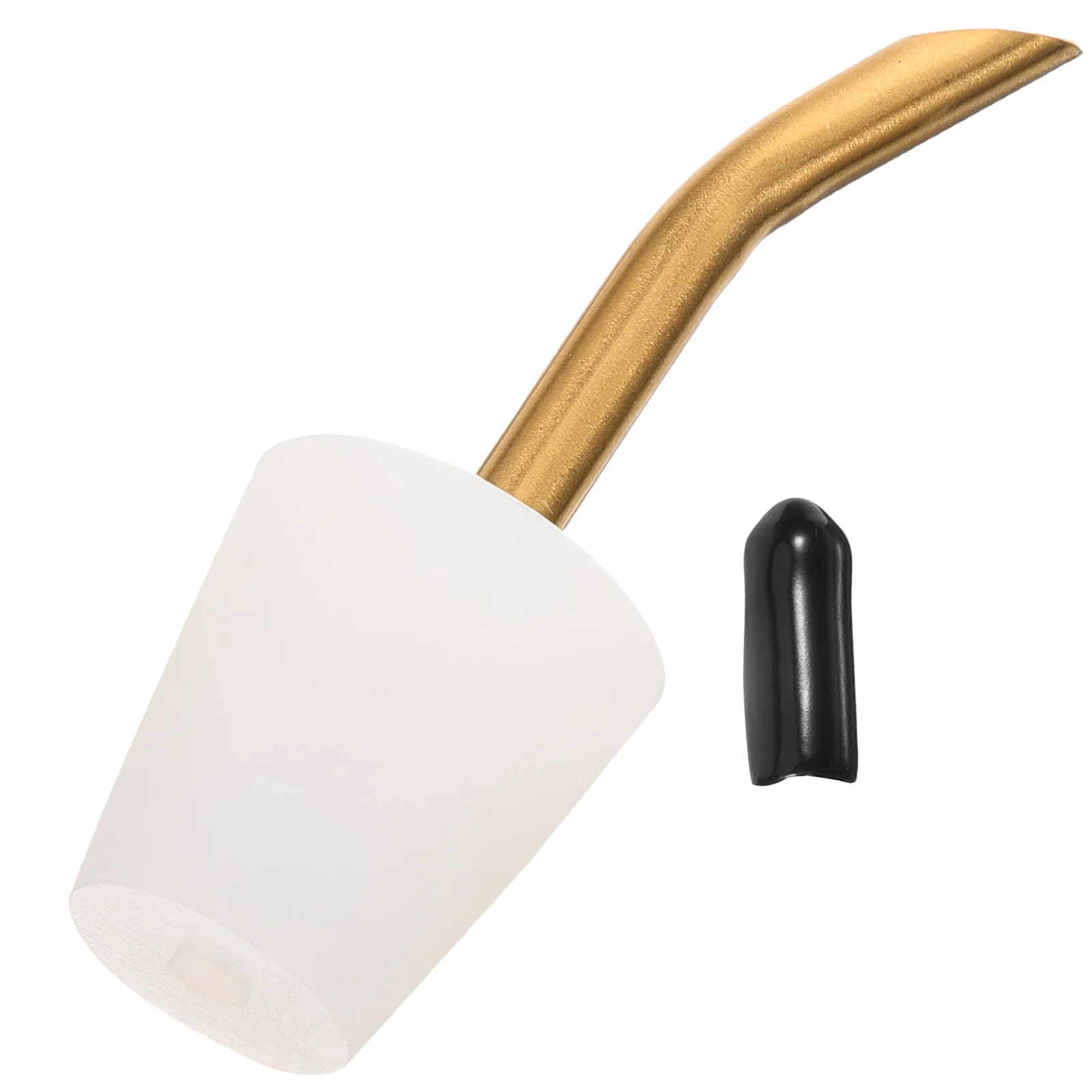 

Golden Camping Kettle Extended Spout Portable Coffee Pot White Mouth Dust Cap Outdoor Teapot Pourers Extension Tubes Long Spouts