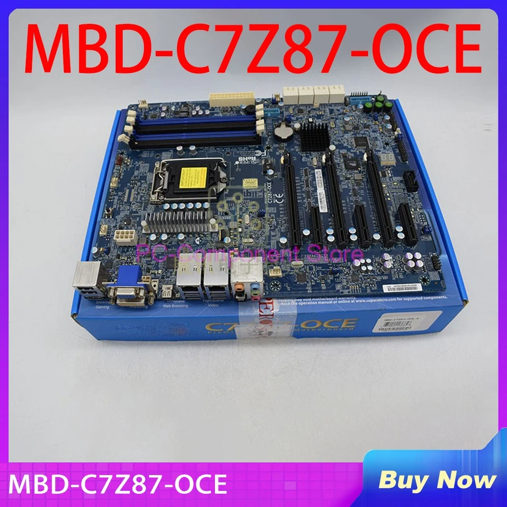 Server Motherboard For SuperMicro Z87 1150 PCIE SATA IPMI MBD-C7Z87-OCE