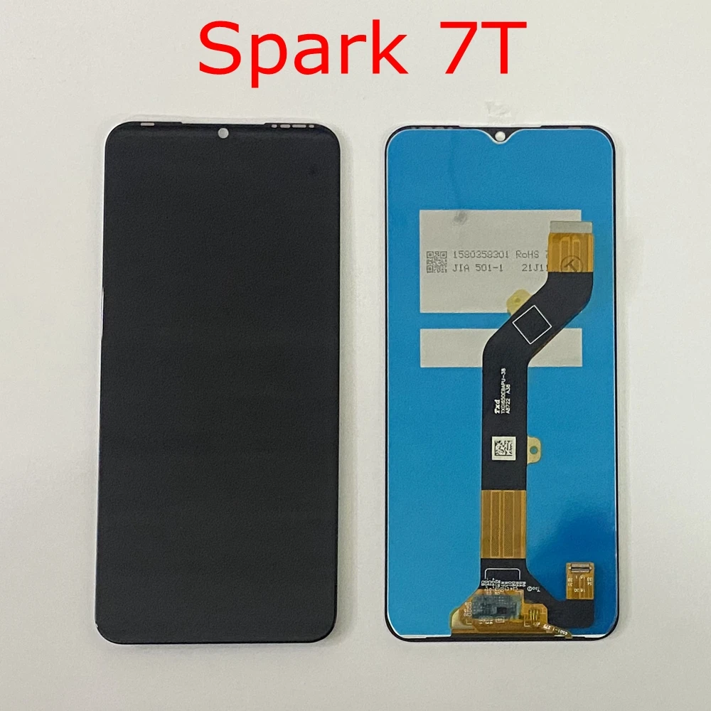 Original para Tecno Spark 7 pantalla KF6J KF6N LCD Digitalizador de pantalla táctil para Tecno Spark 7P KF7j LCD Spark 7T KF6p 7 Pro KF8 lcd