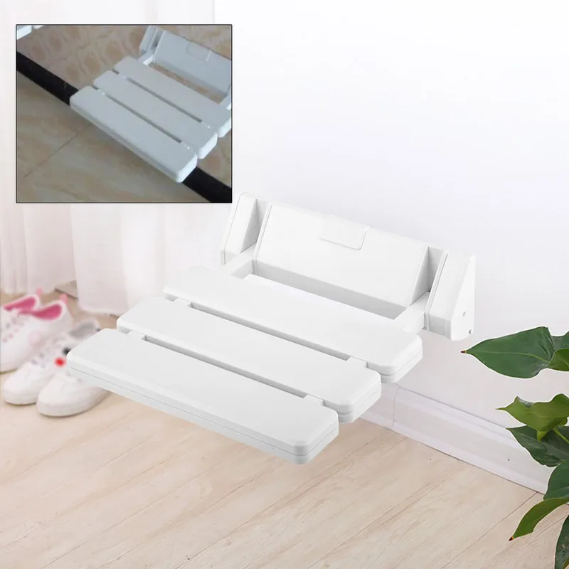 Wall Mounted Shower Stool Bathroom Folding Max 130kg Foldable Seat