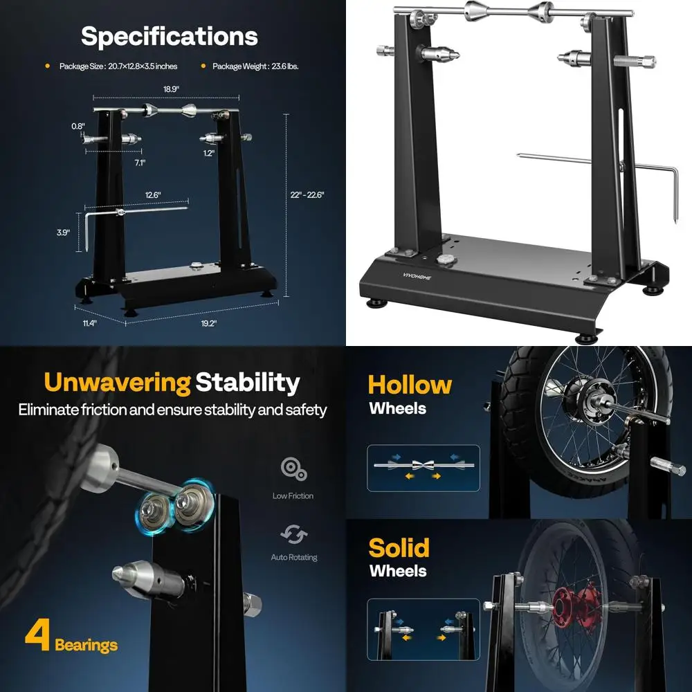 

Подставка для балансировки колес мотоцикла VIVOHOME, статическая подставка для снятия колес мотоцикла и инструмент для балансировки шин для большинства мотоциклов и Spo