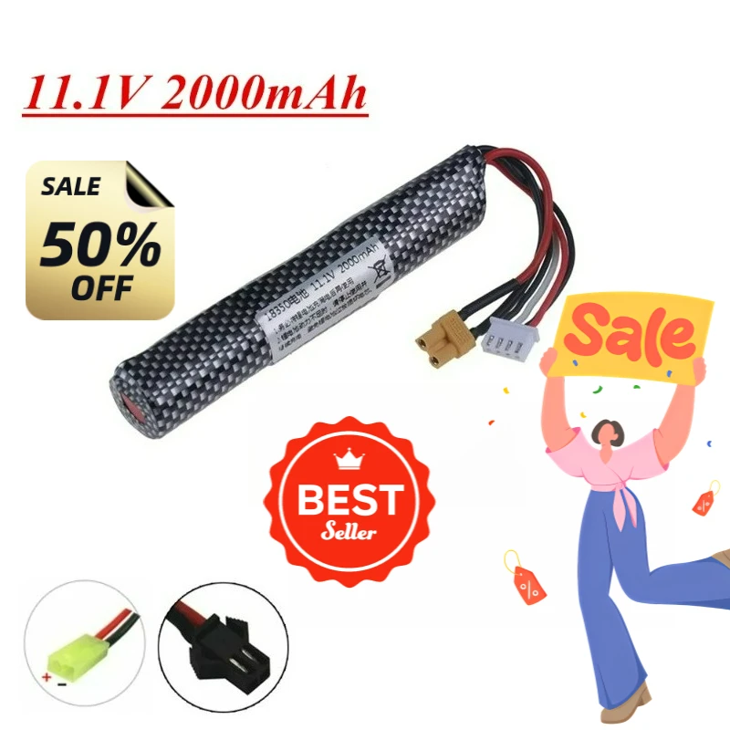 

3S 11.1V 2000mAh 25c Li-ion Battery/USB for Electric water Gel Ball Blaster Toys Pistol/ Eco-friendly Beads Bullets toys Air Gun