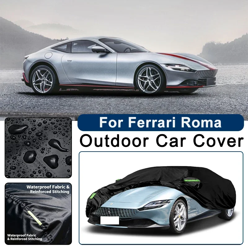 

Outdoor Car Cover Waterproof Dustproof UV Sun Protection, Full Car Protector Exterior Parts For Ferrari Roma F169