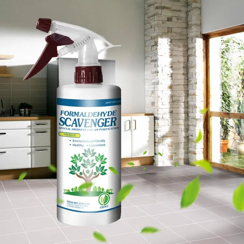 Formaldehyde Remover Formaldehyde Smell Removal Spray Multi-Purpose Odor Eliminator for Furniture Wall Floor Curtain and Car