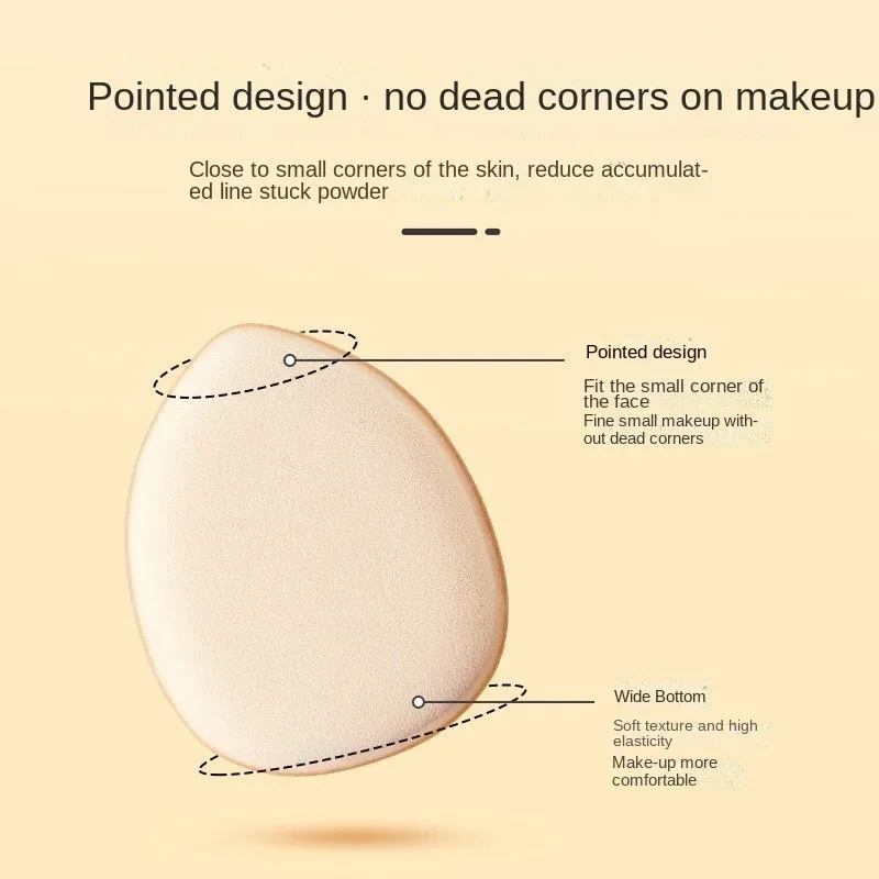 3pcs Mini Size Professional Cosmetic Cushion Puff Concealer Foundation Detail Puff Finger Puff Set Makeup Sponge Beauty Tool