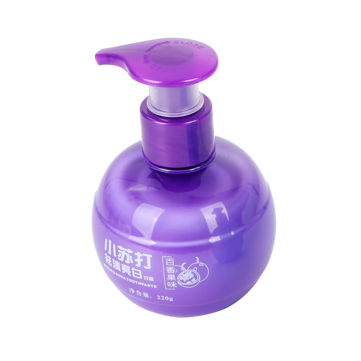 Baking Soda Toothpaste 2 Bottles Teeth Whitening Oral Care Fruity Flavor Blueberry Dental Tool Soda