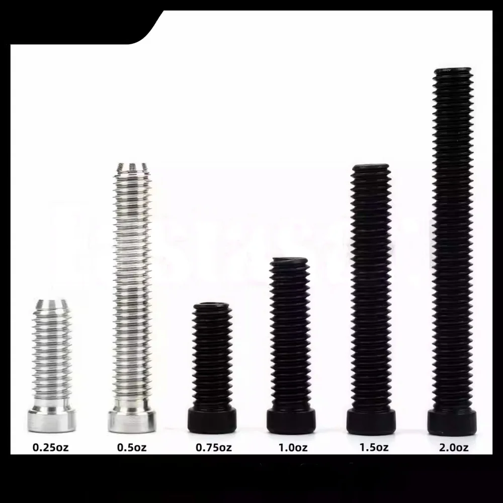 FURY Billiard Cue Adjust Weight Bolt Screw Tornilla Range 0.25 to 2 Oz Weight  Available in 0.5 0.75 1 1.5 2 Oz