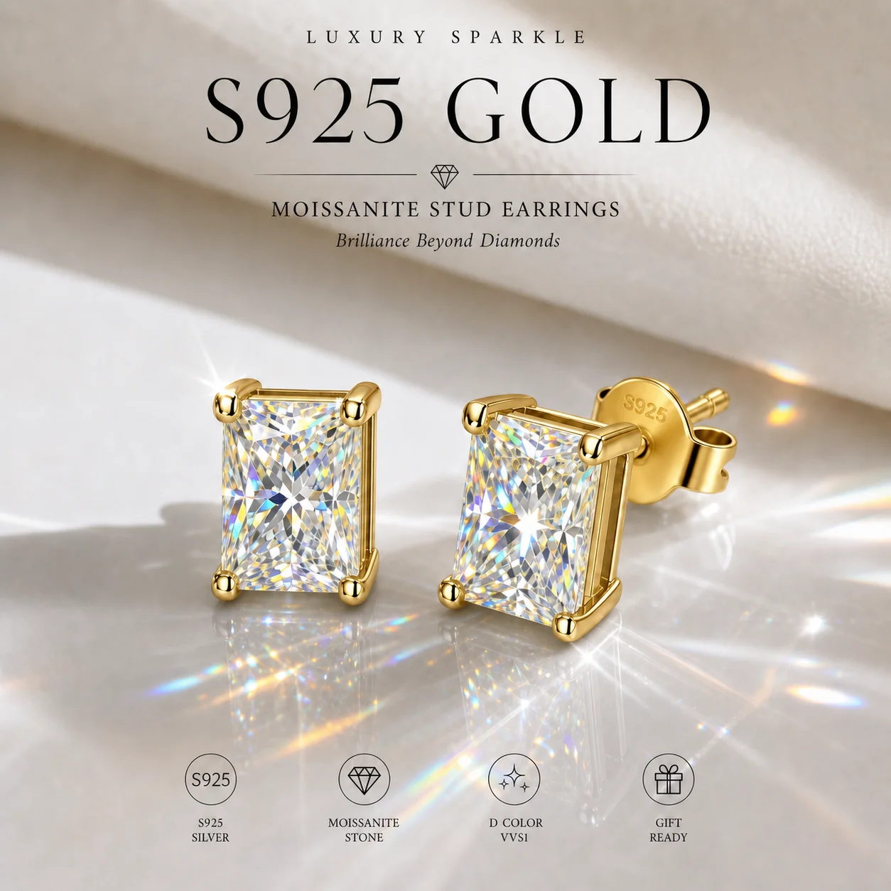 S925 Silber Marquise-Schliff 3EX Cut Zertifizierte 0,5-2,0ct Moissanit-Ohrringe Damen-Party-Schmuck Geschenke mit GRA-Zertifikat – Detail 13