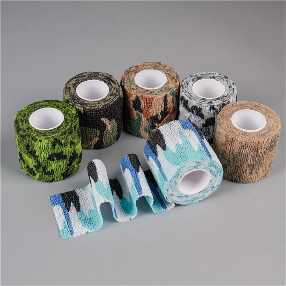 24pcs Breathable Elastic Self Adhesive Bandage Tattoo Grip Tape Non Woven Cohesive Bandage for Tattoo Machine Handle Pet Care